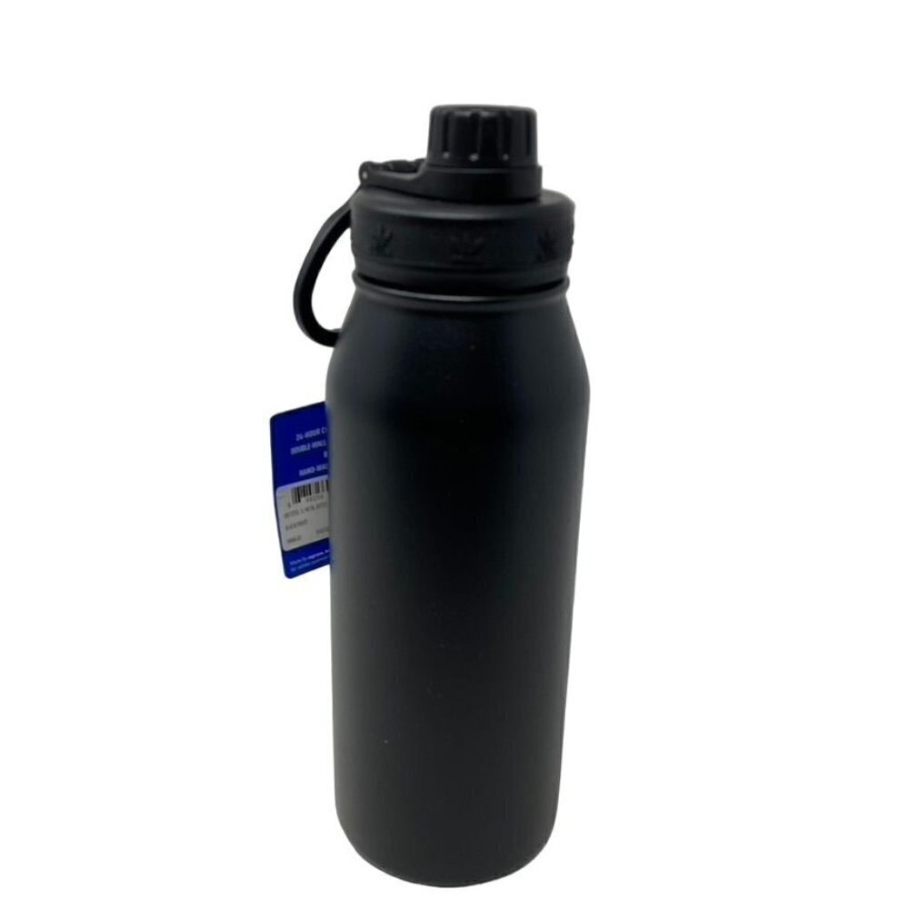 Adidas STEEL METAL BOTTLE 1L Trefoil Black White Tumbler - Picture 2 of 7
